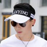 Hat men and women summer sunscreen sun hat men outdoor sports topless sun hat running cap tide empty top hat